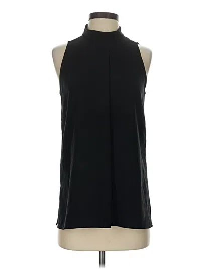Pre-owned Theory Sleeveless Blouse In Black