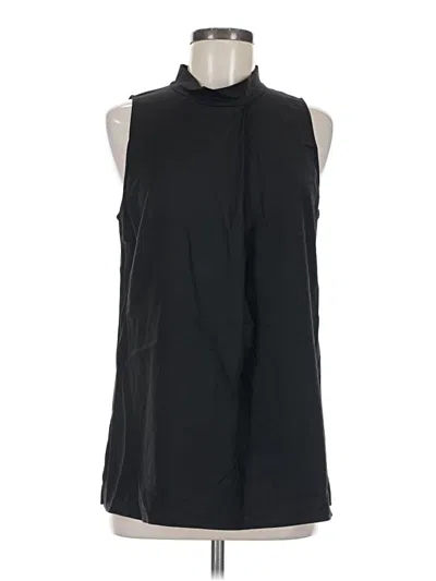 Pre-owned Theory Sleeveless Blouse In Black