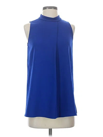 Pre-owned Theory Sleeveless Blouse In Blue