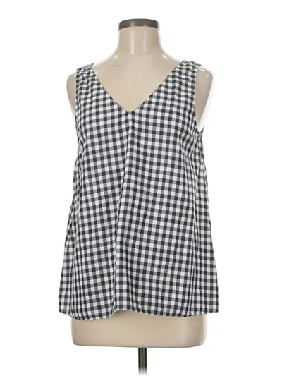 Pre-owned Theory Sleeveless Blouse In Blue