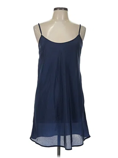 Pre-owned Theory Sleeveless Blouse In Blue