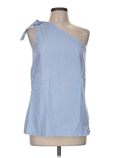 Pre-owned Theory Sleeveless Blouse In Blue
