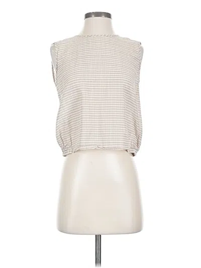 Pre-owned Theory Sleeveless Blouse In Brown