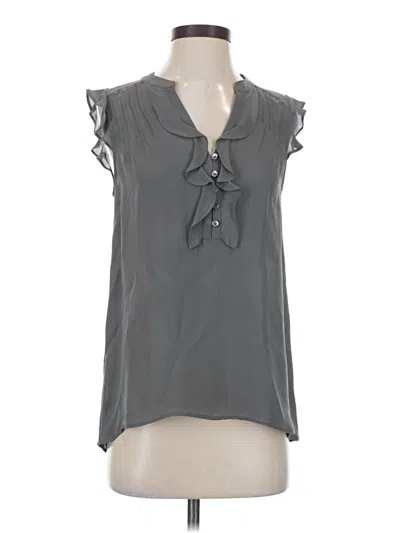 Pre-owned Theory Sleeveless Blouse In Gray