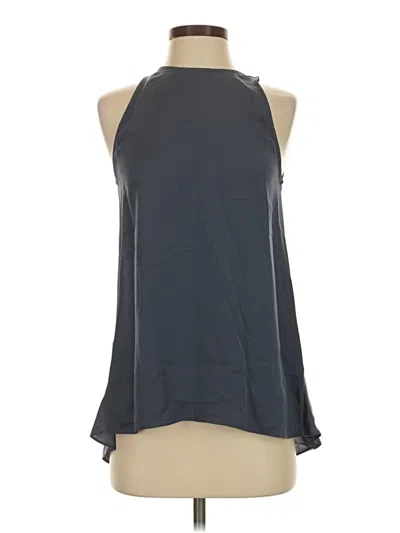 Pre-owned Theory Sleeveless Blouse In Gray