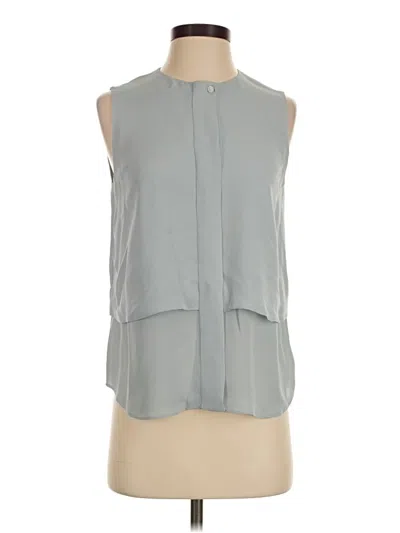 Pre-owned Theory Sleeveless Blouse In Gray