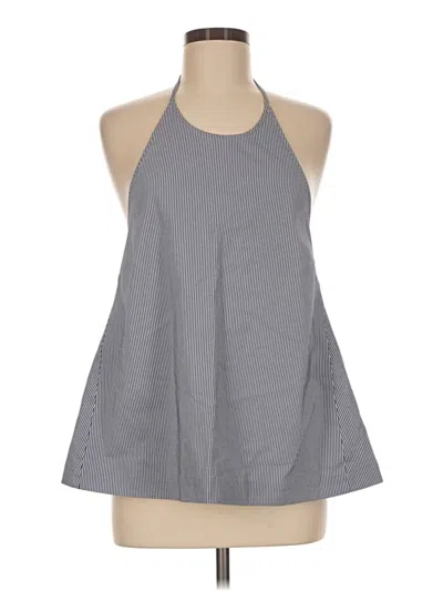 Pre-owned Theory Sleeveless Blouse In Gray