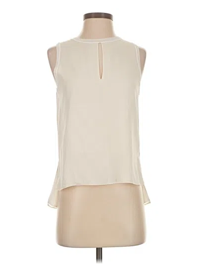Pre-owned Theory Sleeveless Blouse In Ivory