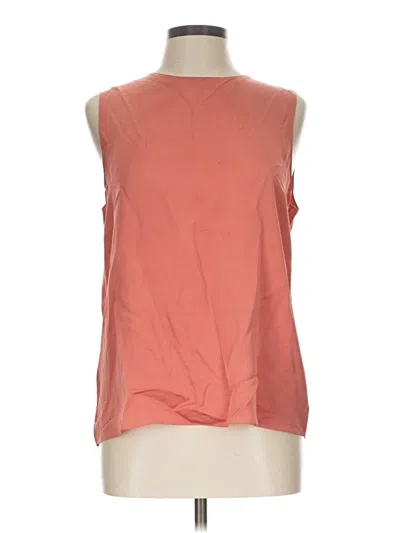 Pre-owned Theory Sleeveless Blouse In Orange