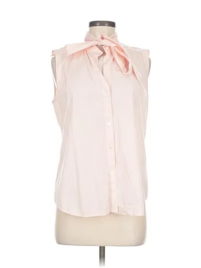 Pre-owned Theory Sleeveless Blouse In Pink