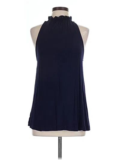 Pre-owned Theory Sleeveless Blouse In Purple