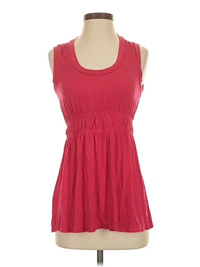 Pre-owned Theory Sleeveless Blouse In Red
