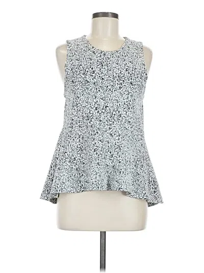 Pre-owned Theory Sleeveless Blouse In Silver