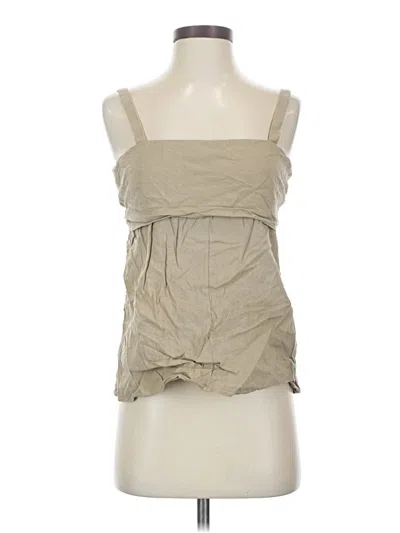 Pre-owned Theory Sleeveless Blouse In Tan