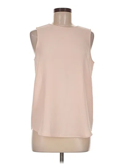 Pre-owned Theory Sleeveless Blouse In Tan