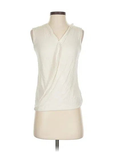 Pre-owned Theory Sleeveless Blouse In White