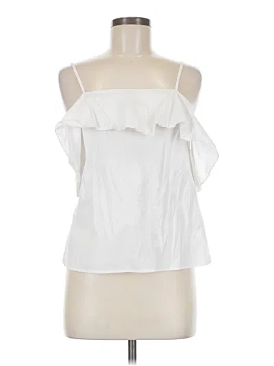Pre-owned Theory Sleeveless Blouse In White