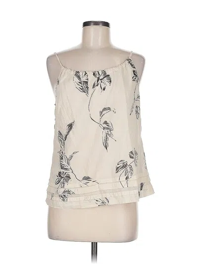 Pre-owned Theory Sleeveless Blouse In White