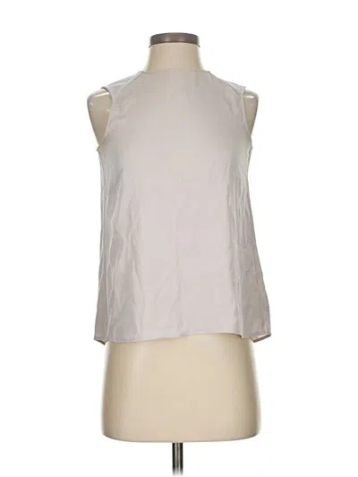 Pre-owned Theory Sleeveless Blouse In White
