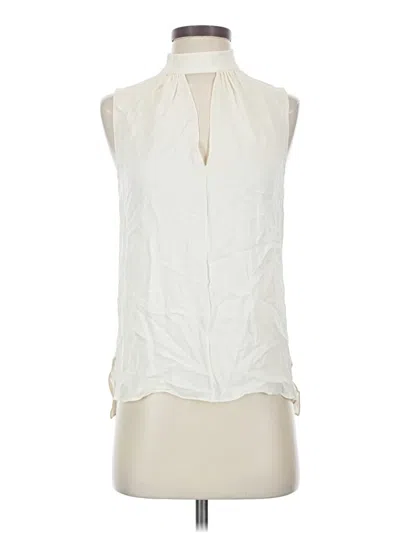 Pre-owned Theory Sleeveless Blouse In White