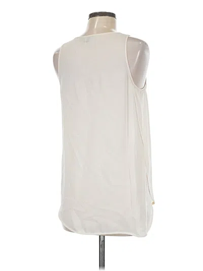 Pre-owned Theory Sleeveless Blouse In White