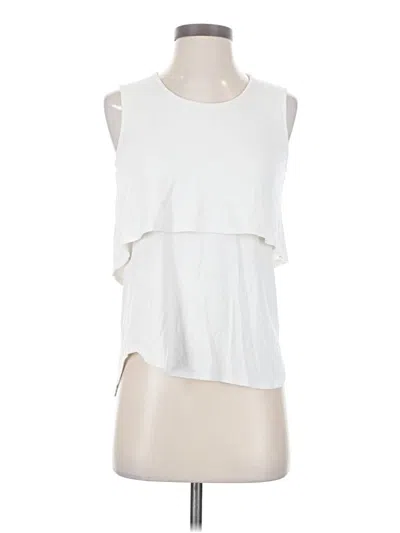 Pre-owned Theory Sleeveless Blouse In White