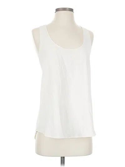 Pre-owned Theory Sleeveless Blouse In White