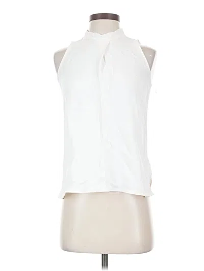 Pre-owned Theory Sleeveless Blouse In White