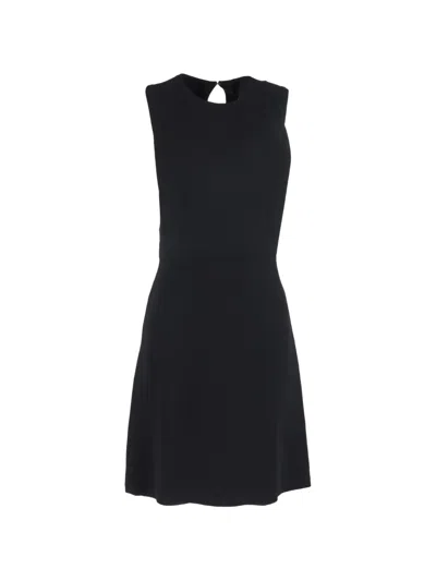 Pre-owned Theory Sleeveless Dress In Black