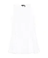 Theory Mini Dress With Crew Neck And Flared Skirt In White