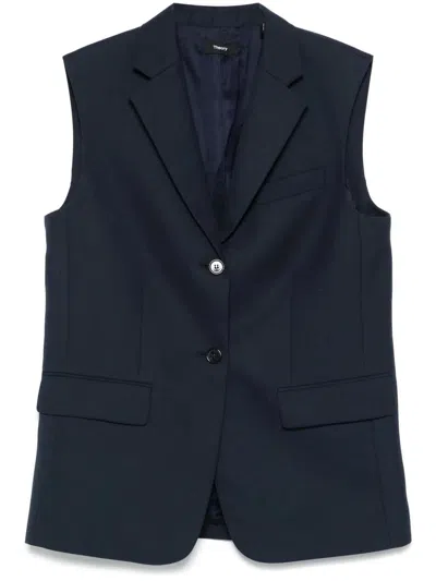 THEORY SLEEVELESS JACKET