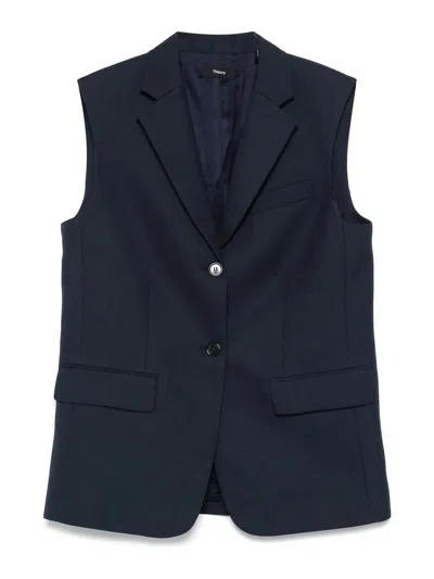 THEORY SLEEVELESS JACKET