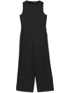 Theory Relaxed Sleeveless Wool-blend Jumpsuit In Grey