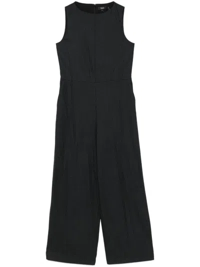 Theory Sleeveless Jumpsuit In Grey
