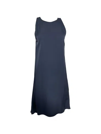 Pre-owned Theory Sleeveless Midi Dress In Blue
