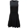 Theory Sleeveless Mini Dress In Black Polyester In Black