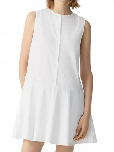 Theory Sleeveless Mini Dress In White