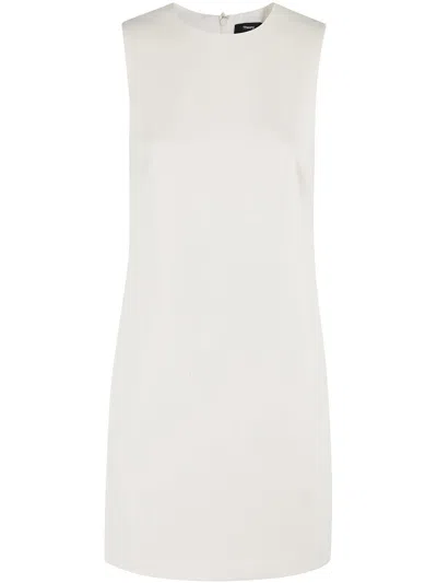 Theory Sleeveless Mini Dress In White