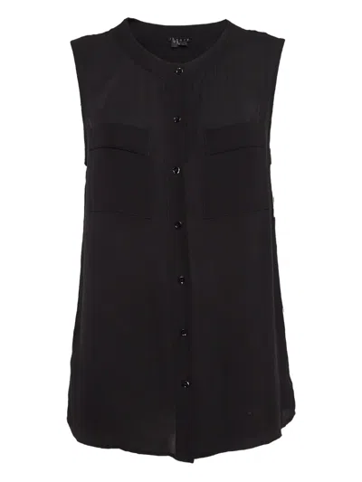 Pre-owned Theory Sleeveless Pockets Top