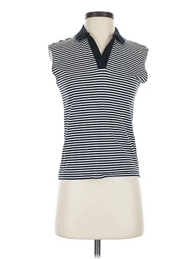 Pre-owned Theory Sleeveless Polo Shirt In Ivory