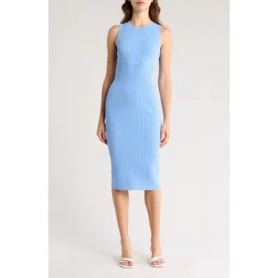 Theory Sleeveless Ribbed Midi Sweater Dress In Cnfl