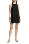 Theory High Square Neck Mini Dress Black