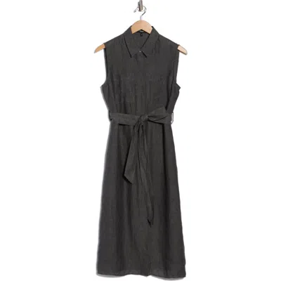 Theory Sleeveless Shirtdress In Black