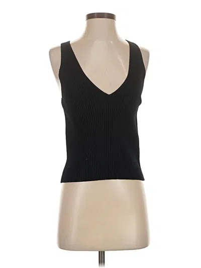 Pre-owned Theory Sleeveless Top Black Halter Neckline Tops