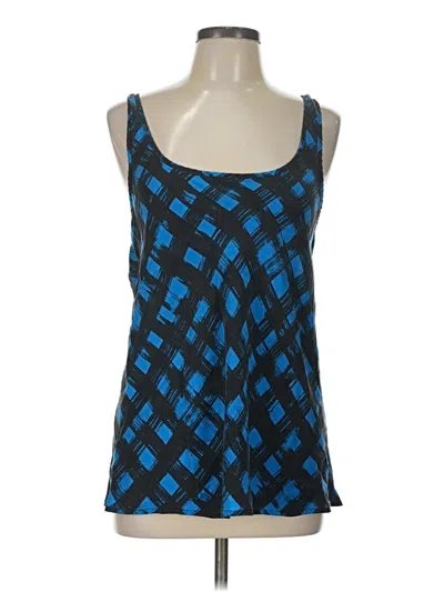 Pre-owned Theory Sleeveless Top Blue Square Neckline Tops