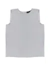 Theory Sleeveless Top Refined Summer Layering Piece In Gray