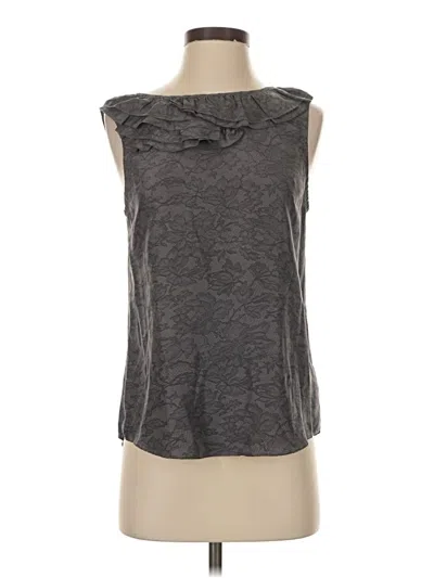Pre-owned Theory Sleeveless Top Gray Cowl Neck Tops