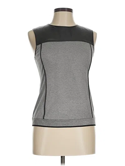 Pre-owned Theory Sleeveless Top Gray Mock Neckline Tops