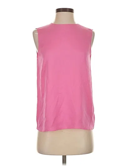 Theory Sleeveless Top Pink Boatneck Tops