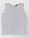 Theory Sleeveless Top Refined Summer Layering Piece In White